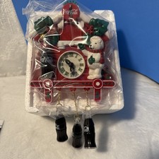 RARE Christmas Coca-Cola Musical Cuckoo Clock 