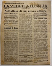 FIUME D’ANNUNZIO LA VEDETTA D’ITALIA EXTRAORDINARY SUPPLEMENT 20.12.1920 picture
