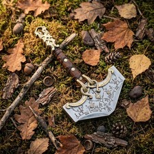 Avengers Thor Mjolnir Hammer, Handmade Stainless Steel Replica, Fantasy Display picture