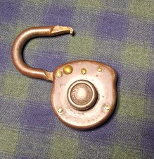 vintage J.B.M.K.L. Co. J.B Miller padlock with 5 digit combination. picture