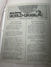 WALT DISNEY WORLD-GRAM Nov 3-1978 Vol 6 No 44 picture