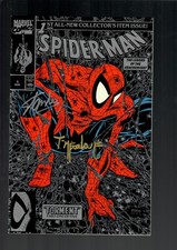 Spider-Man #1 Silver SIGNED by STAN LEE and TODD MCFARLANE Torment picture