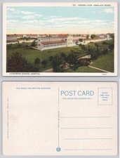 Fitzsimons General Hospital Denver CO Postcard Ambulant Wards CT Art Colored picture