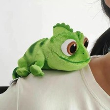 Disney Parks Tangled Pascal Shoulder Pal Magnet Magnetic Plush Toy 7'' Rapunzel picture