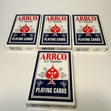 ARRCO US Regulation Poker 501 Playing Cards, 3 Sealed 1 Used, 4 Pack picture