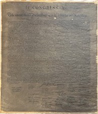 The Unanimous Declaration Of Independence In Congress July 4, 1776 Replica picture