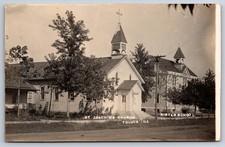 St. Joachims Church Sister School Toluca Illinois IL 1912 Real Photo RPPC picture