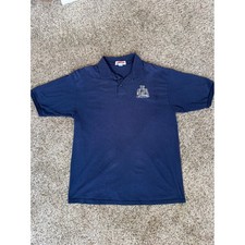 Vintage World Trade Center Top of the World Polo Men's L Made USA Pre-9/11 NYC picture