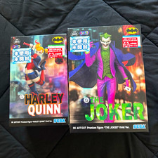 DC Comics Batman The Joker & Harley Quinn ACT/CUT Premium Figures SEGA Japan picture