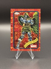 2025 Topps Chrome Dr Doom Red/Gold Lazer Iron Man Parallel 34/100 Doctor Doom picture
