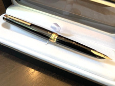 Pilot E95 Fountain Black w/Gold (Medium) Brand New w/Box picture