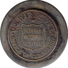 WWII U.S. Office of Censorship “Silentium Victoriam Accelerat” employee lapelpin picture