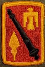 45th Field Artillery Brigade US ARMY Shoulder Patch COLOR DRESS VTG ORG MILITARY picture