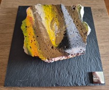 Original Very Large 10 cm Piece of the BERLIN WALL on Slate Display + COA picture