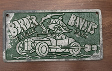 Orig 1960's BORDER BANDITS Eagle Pass Texas CAR CLUB Plaque CHICAGO MAKER SF Bay picture