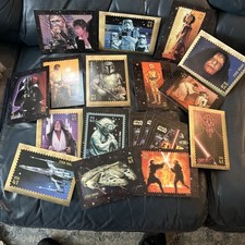 USPS JUMBO STAMP IMAGE JUMBO POSTCARD, STAR WARS 2008 Lot Of 18 Excellent picture