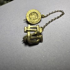 Vintage university of Notre Dame Gold filled or brass lapel pin picture