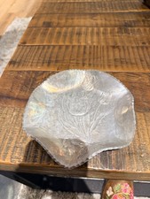 Vintage Rodney Kent  Tulip Hammered Aluminum Tray #417 picture