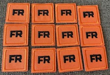 (12) Replacement FR Patches Iron On Fire Retardant Pants Shirt Tag - 1” Patch picture