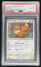 Pokemon SV Black Star Promos #200 Eevee Cosmos Holofoil 2024 PSA 10 picture