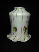 Antique Fostoria Heart & Vine Aurene Art Glass Shade Circa 1909-1920's Excellent picture