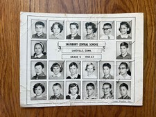 Salisbury Central School Class Photo 1962-63  Lakeville, Ct  Rare picture