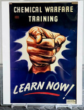 Vintage WWII US Chemical Warfare Training 8.5