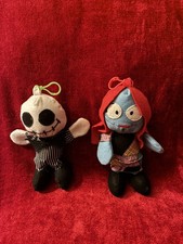Jack Skellington and Sally Haunted  Mansion Fan Art Plush Doll Toy Keychain Set picture
