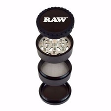 RAW Life 4-Piece Herb Grinder Version 3 V3 - Black (FREE SHIPPING) picture