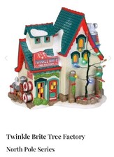 RARE Dept 56 TWINKLE BRITE TREE FACTORY #6000612 North Pole Series NIB SEALED picture