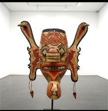 Vintage Dayak Hudog Mask, Kalimantan Indonesia picture