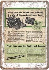 Vintage 1949 Dodge Power Wagon Auto Ad Retro Look Reproduction Metal Sign AM2383 picture