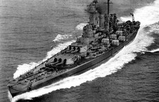 Postcard USS Washington BB-56 Battleship picture