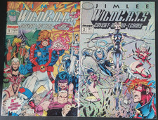 WILDCATS #1 & 2 (1992) IMAGE COMICS 1ST APPEARANCE & 1ST PRISM COVER JIM LEE picture