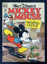 DELL FOUR COLOR #325 1951 Rare Nice Copy Walt Disney MICKEY MOUSE Haunted Castle picture