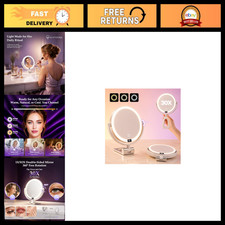 1X/30X Makeup Mirror with Lights, Rechargeable Magnifying Mirror picture