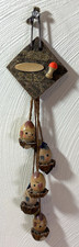 Vintage Japanese Hakone Gora Wall Hanging Wood & Nut Shell Folk Art Rare Decor picture
