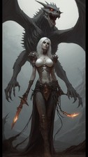 Fantasy Female Warrior 4x6 Photo Print - Dark Magic 101043 picture