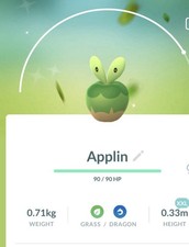 Pokémon Go-Shiny Applin XXL-TRADE-Trade Registered Or 30 Days picture