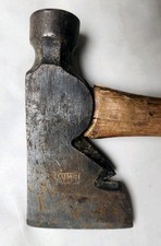 Vintage PLUMB VICTORY Hatchet Axe Carpenter Roofing Wooden Handle Camping Hammer picture