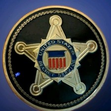 US Secret Service Challenge Coin Realistic Collectible Patriotic Display picture