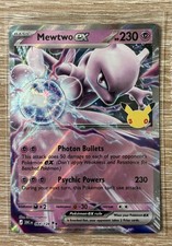 Pokemon Mewtwo ex 064/128 Double Rare ME: 30th Celebration English picture