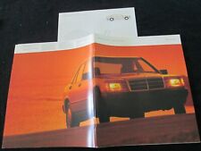 1987 Mercedes 190-class Brochure 190 E 190D 190E 2.3-16  Pre AMG Sales Catalog picture