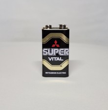 Vintage 9V Battery 9 Volt SUPER VITAL Transistor Radio Battery picture