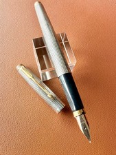 PARKER 75 Sterling Silver Fountain Pen XF Nib, Vintage, Initials Engraved picture