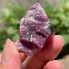 39g Natural Ruby Zoisite Quartz Crystal Rough Mineral Specimen Healing picture
