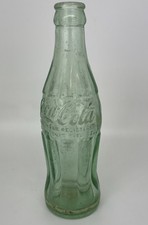 VTG Glass Green Coca Cola Coke Bottle Soda Bottle COLUMBUS OHIO picture
