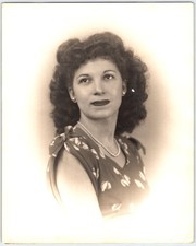 Vintage 8x10 Photo BEAUTIFUL WOMAN PORTRAIT 1940's 1950's OCT-4 picture