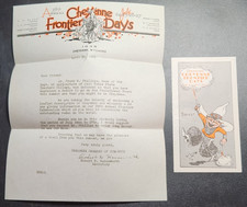 Vintage 1935 Cheyenne Frontier Days Cheyenne Wyoming Chamber of Commerce Invite picture