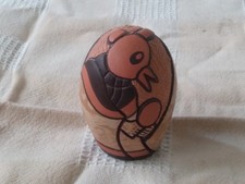 ​Delmar Polacca Hopi Pottery Mud Head Egg Pot – Deep Carved Polychrome Rattle picture